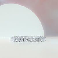 30ctw Lab Grown Oval Diamond Tennis Bracelet