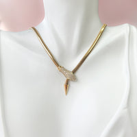 Gemstone Snake Necklace
