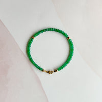 Faceted Emerald Bracelet