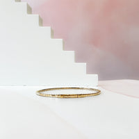 Flexible Pink Sapphire Bangle (Half)