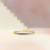 6.5ctw Blue Sapphire Ombré Tennis Bracelet