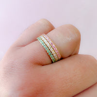 Dainty Round Eternity Band