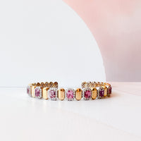 Radiant Pink Sapphire Bangle