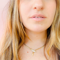 Gemstone Snake Necklace