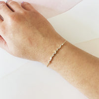 Zig Zag Baguette & Round Diamond Bracelet