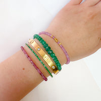 Faceted Pink Sapphire Bracelet