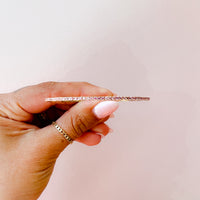 Flexible Pink Sapphire Bangle (Half)