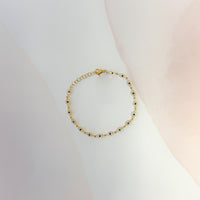 Pavé Diamond & Sapphire Evil Eye Bracelet