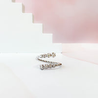 Graduated Diamond Wrap Ring