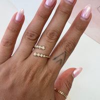 Graduated Diamond Wrap Ring