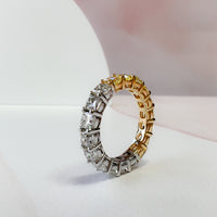 Two Tone Diamond Eternity Band