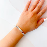 Two Row Tennis Bracelet with Ten Larger Stones