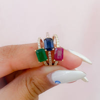 EW Emerald Cut Ring