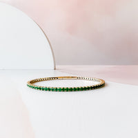 Flexible Emerald Bangle (Eternity)