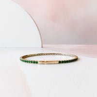 Flexible Emerald Bangle (Eternity)