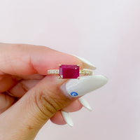 EW Emerald Cut Ring