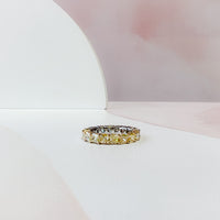 Two Tone Diamond Eternity Band
