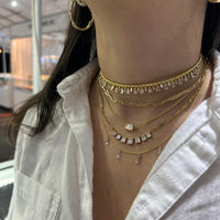 Lab Grown Emerald Cut Diamond Necklace