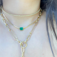 Diamond Bezel Choker