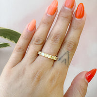 Two Tone Diamond Eternity Band