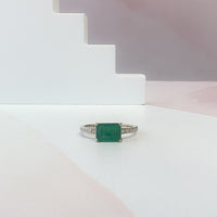 EW Emerald Cut Ring