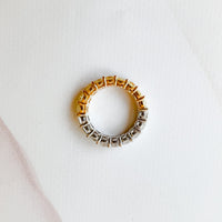 Two Tone Diamond Eternity Band