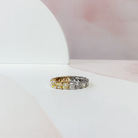 Two Tone Diamond Eternity Band