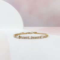 3Emerald Cut Diamond Tennis Bracelet