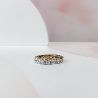 Two Tone Diamond Eternity Band