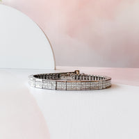 Invisible Princess Cut Tennis Bracelet