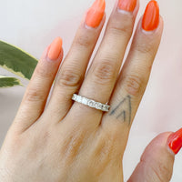 Two Tone Diamond Eternity Band