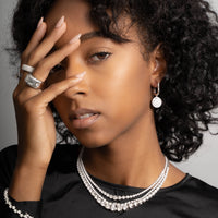 Double Row Graduated Tennis Necklace