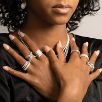 Alternating Marquis & Round Band