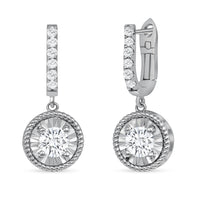 Diamond Illusion Drop Earrings