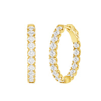 Diamond In & Out Hoop (~2.50ct)