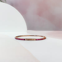 Flexible Ruby Bangle (Eternity)
