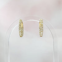 Diamond In & Out Hoop (~2.50ct)