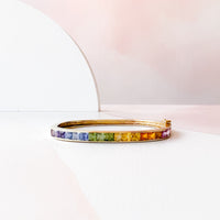 Rainbow Princess Sapphire Bangle