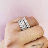 Emerald Cut Eternity Band