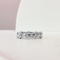 Princess & Round Eternity Band