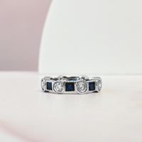 Princess & Round Eternity Band