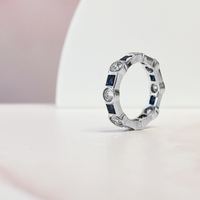 Princess & Round Eternity Band