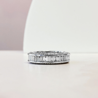 Baguette & Round Eternity Band