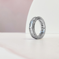 Baguette & Round Eternity Band