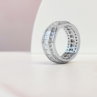NS Baguette & Round Eternity Band