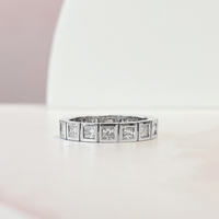 Princess Bezel Eternity Band