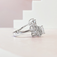 Pear Flower Wrap Ring
