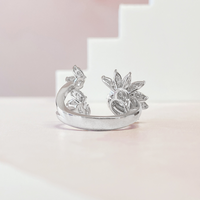 Pear Flower Wrap Ring