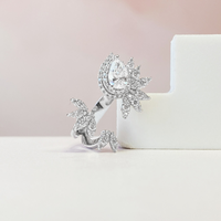 Pear Flower Wrap Ring