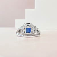 Cushion Cut Sapphire Ring